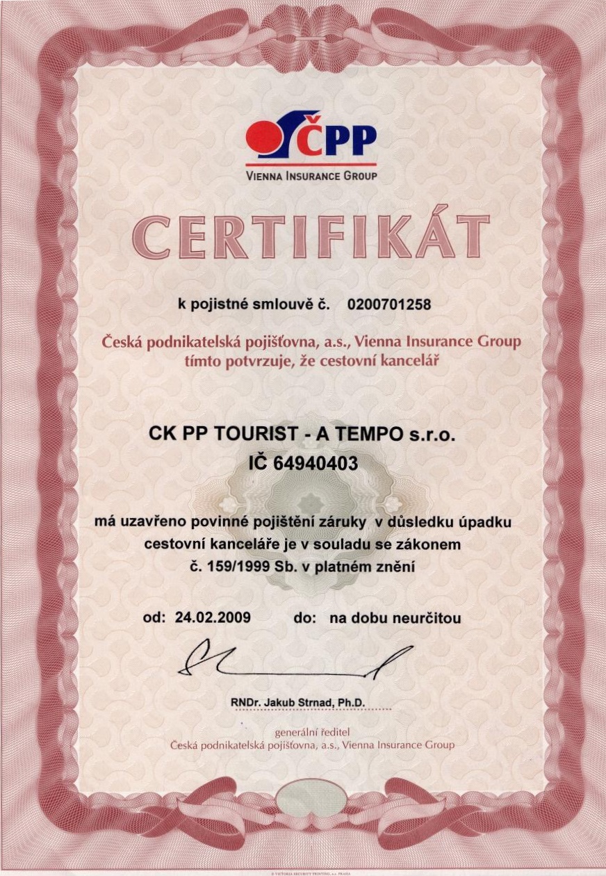 certifikát ČPP